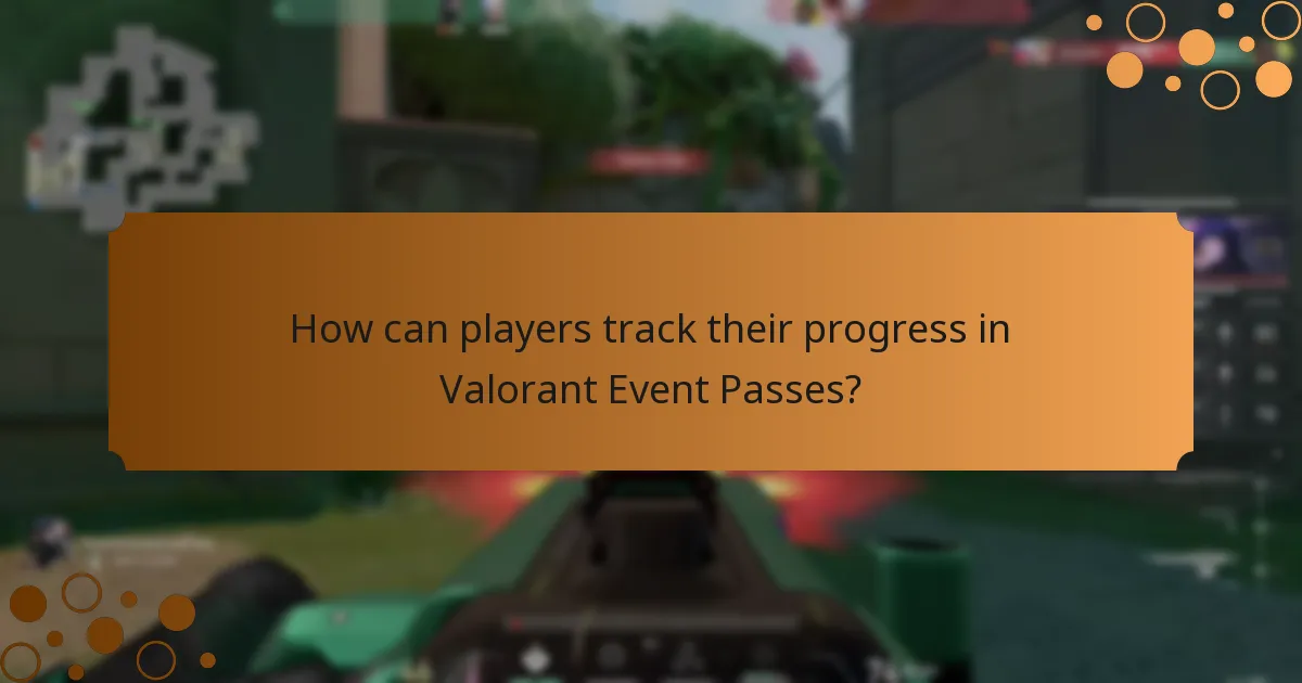 How can players track their progress in Valorant Event Passes?