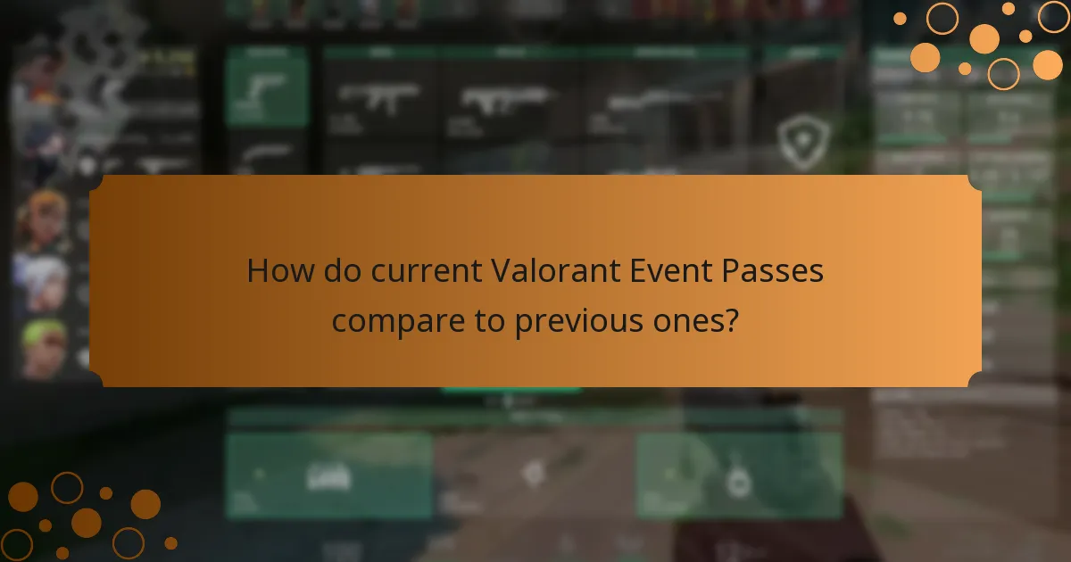 How do current Valorant Event Passes compare to previous ones?