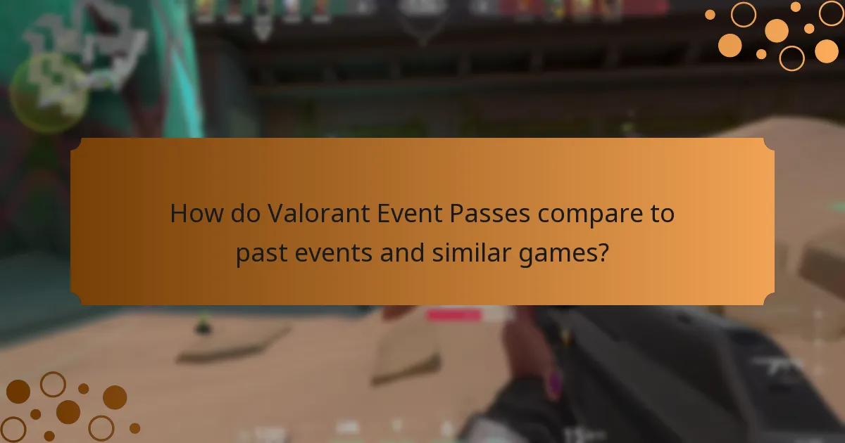 How do Valorant Event Passes compare to past events and similar games?