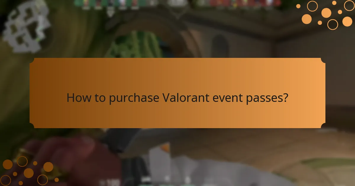 How to purchase Valorant event passes?