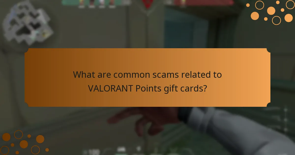 What are common scams related to VALORANT Points gift cards?