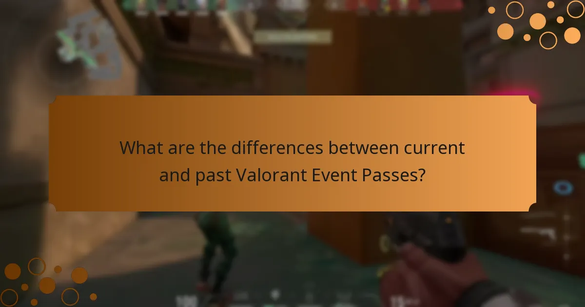 What are the differences between current and past Valorant Event Passes?