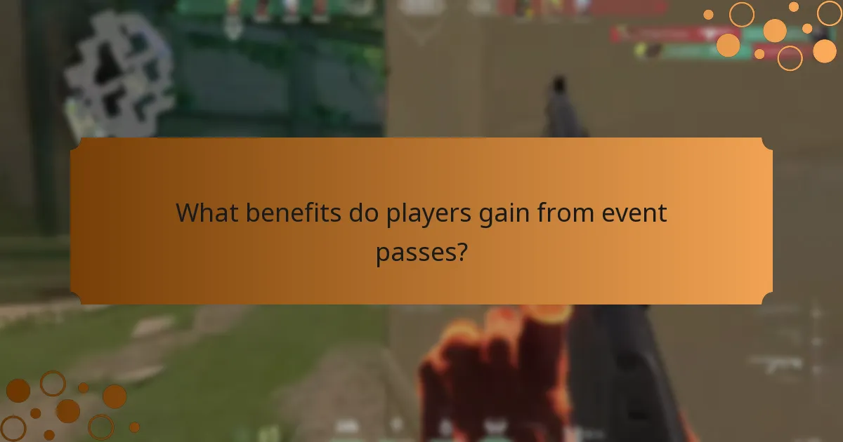 What benefits do players gain from event passes?