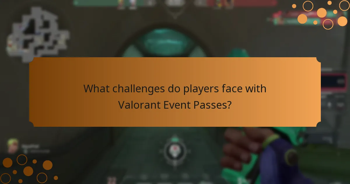 What challenges do players face with Valorant Event Passes?
