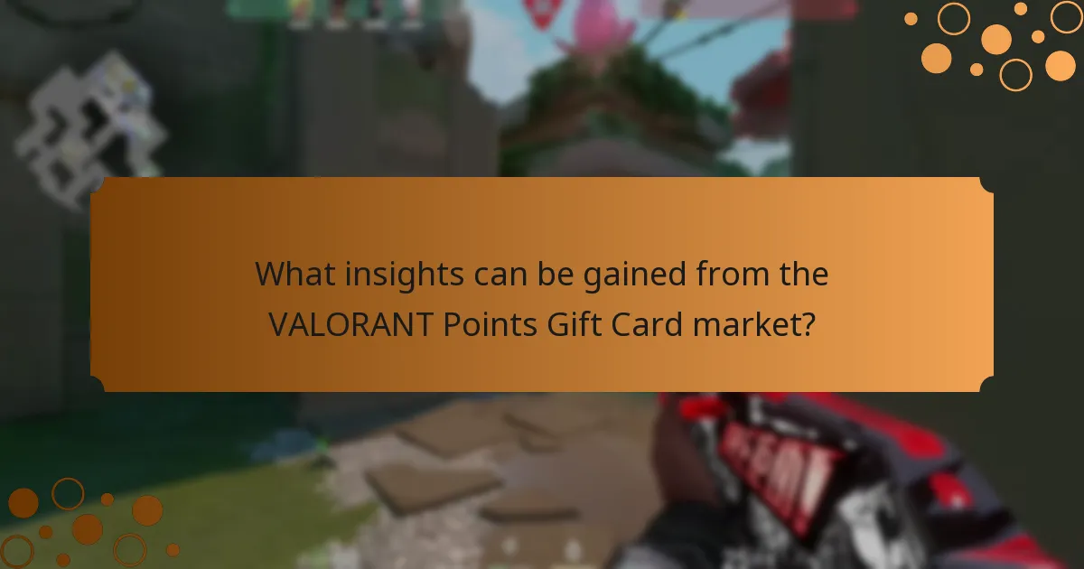 What insights can be gained from the VALORANT Points Gift Card market?