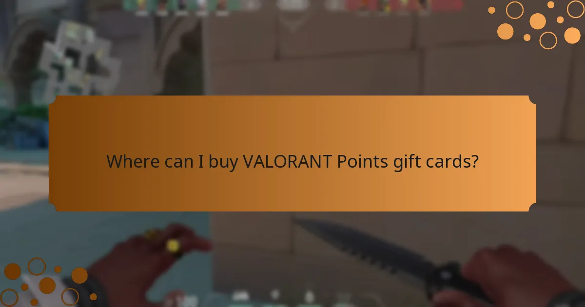 Where can I buy VALORANT Points gift cards?